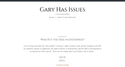 Desktop Screenshot of garyhasissues.com