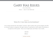 Tablet Screenshot of garyhasissues.com